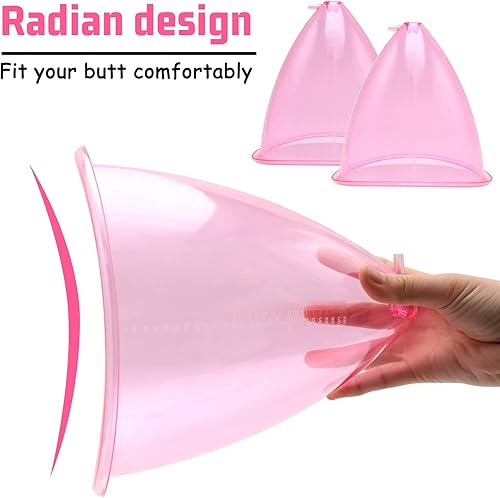 Miniatura 4 de ZILAMPU Copas de vacío para glúteos de 6.1 fl oz, accesorios para máquina de ventosas de terapia de vacío XL, ventosas de 8.26 pulgadas de diámetro
