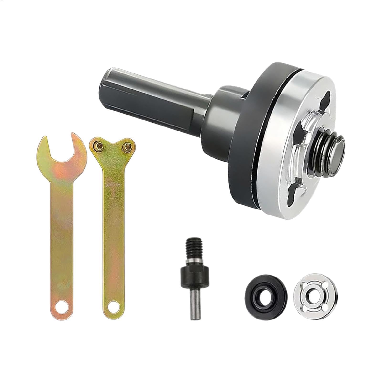 Muiltvoe Angle Grinder Nut, Electric Drill Extension Rod Set, Grinder Accessories, For Workshop Grinding, Buffing, Cutting, Hardware