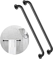 Vista 12 de Paquete de 2 barras de regadera de 24 pulgadas negras, mango de barra de agarre de pared de baño de acero inoxidable ZUEXT, barra de equilibrio