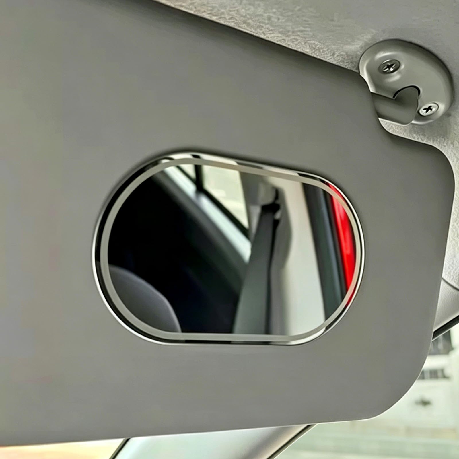Amazon | 車のバイザーのバニティーミラー、ステンレス鋼車の