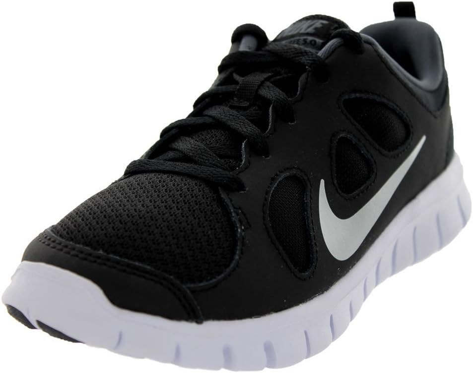 Nike Kids Free 5.0 (PS) Black/Mtllc Slvr/Drk Gry/White Running Shoe