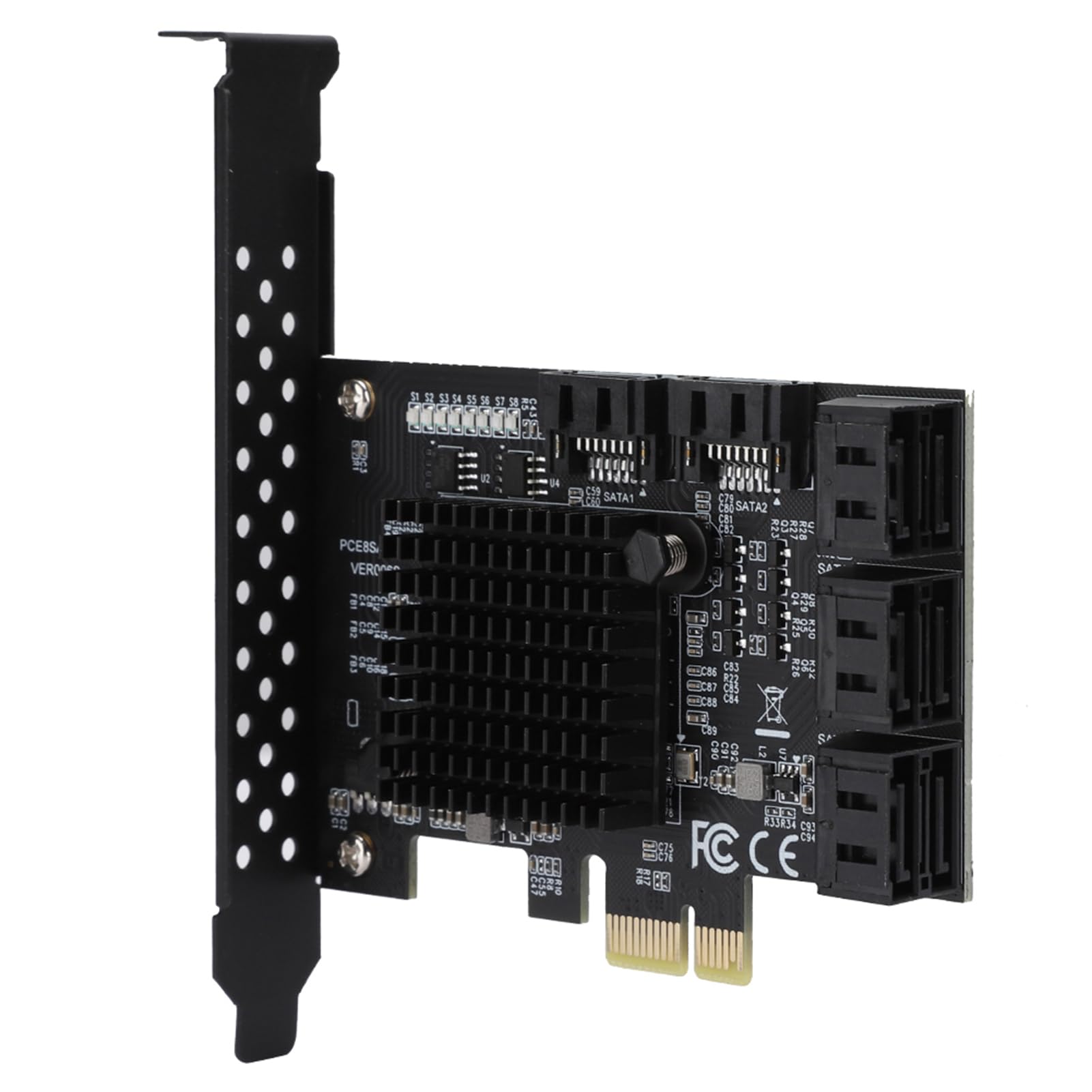 Aoresac Płytka Przyłączeniowa PCI-E Karta Adaptera PCI Express -E na kartę
