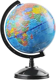 Globo Terrestre Giratório Multiuso De 22cm Decoração Mesa