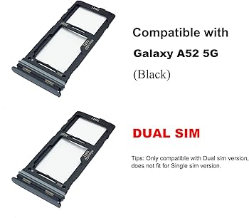 Amazon.com: 2 PCS for Galaxy A52 5G Dual SIM Card Tray Replacement