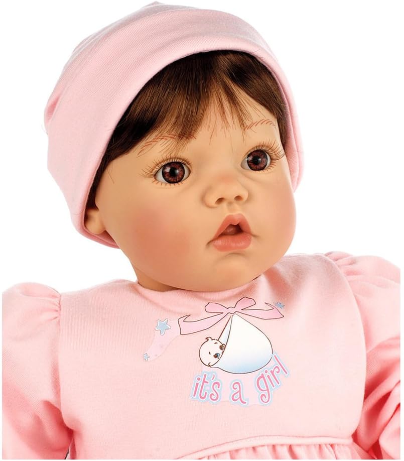 Madame Alexander Baby Face Girl, 19",Brown Hair/Brown Eyes