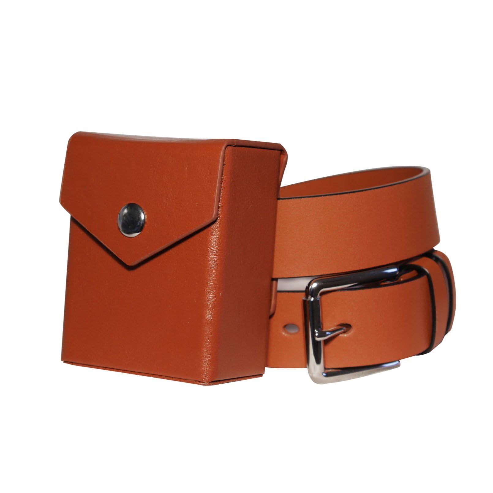 Yusei's Deck Box & Belt Replica, 80 Size, Hard Shell, Faux Leather, Belt Loop, Compatible with Yu-Gi-Oh!, Magic: The Gathering, Poke TCG and others (Yusei Brown - 80 Sleeve Size Deck Box, Large)