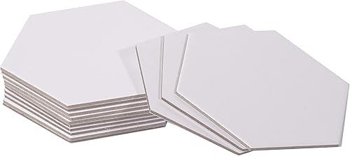 Miniatura 2 de Apostrophe Games Azulejos hexagonales de juego de mesa – 20 piezas grandes de mesa de juego – Juego de mesa en blanco, mismo tamaño que los colonos