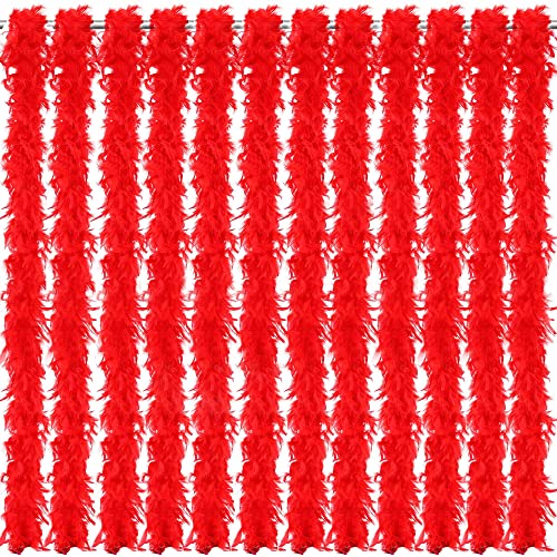 Anjing Lot De 7 Boas En Plumes Multicolores 2m - Accessoire Fête Déguisement Costume Femme