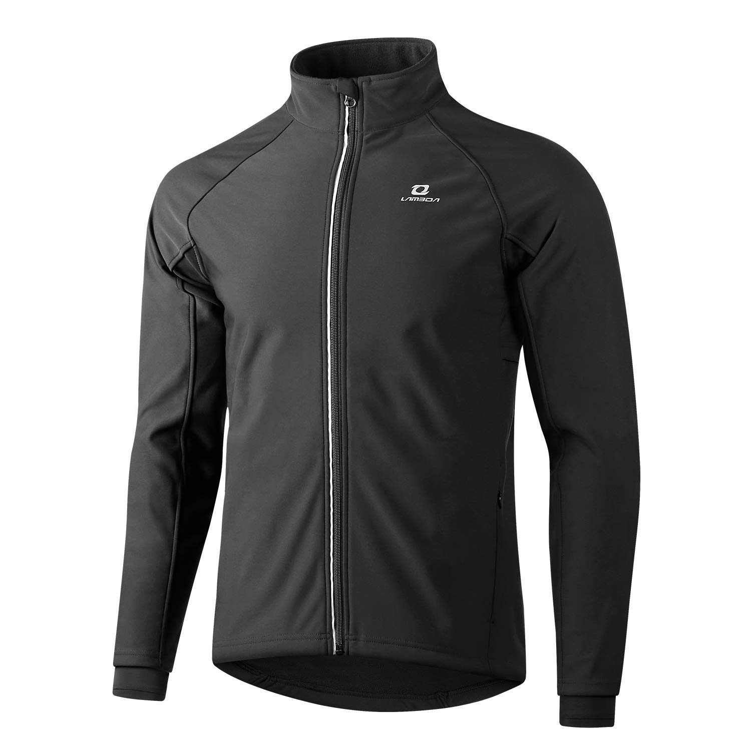 LAMEDA Softshell Jacke Herren Winter Winddicht Wasserdicht Thermo Laufjacke Atmungsaktiv Reflektierend Radfahren Laufen Wandern