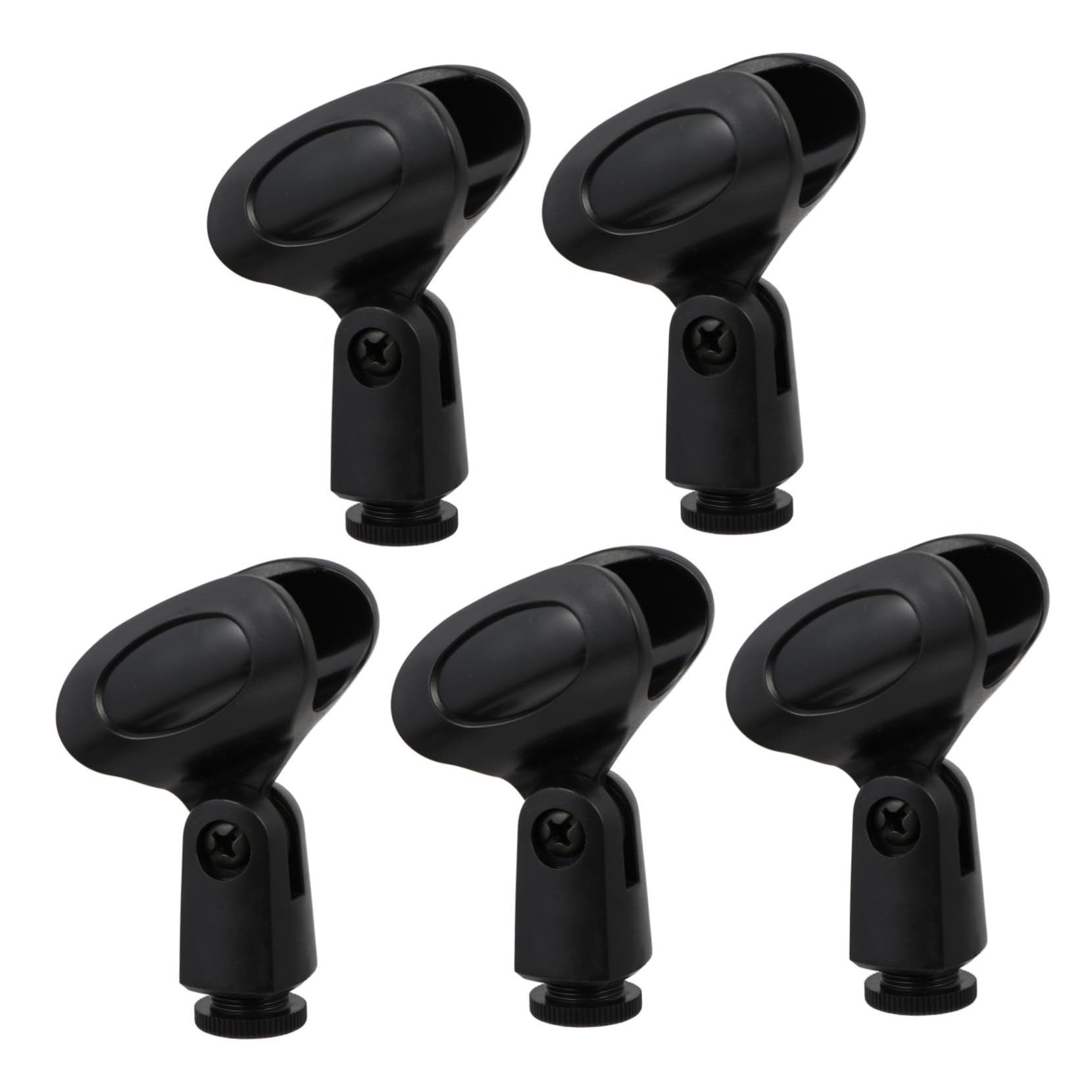 OFFSCH Universal Microphone Clips 5 Pcs Easy Install on Stand for Ktv Stage and