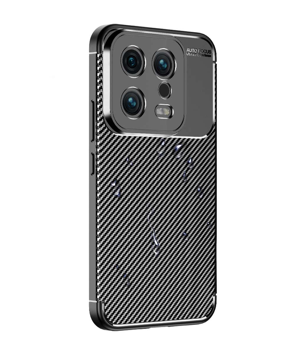 GOKEN Cover Per Xiaomi Poco F5 Pro – Custodia In TPU Con Effetto Fibra Di Carbonio, Antiurto E Antiscivolo, Design A Nido D'Ape Per Dissipazione Calore (Nero)