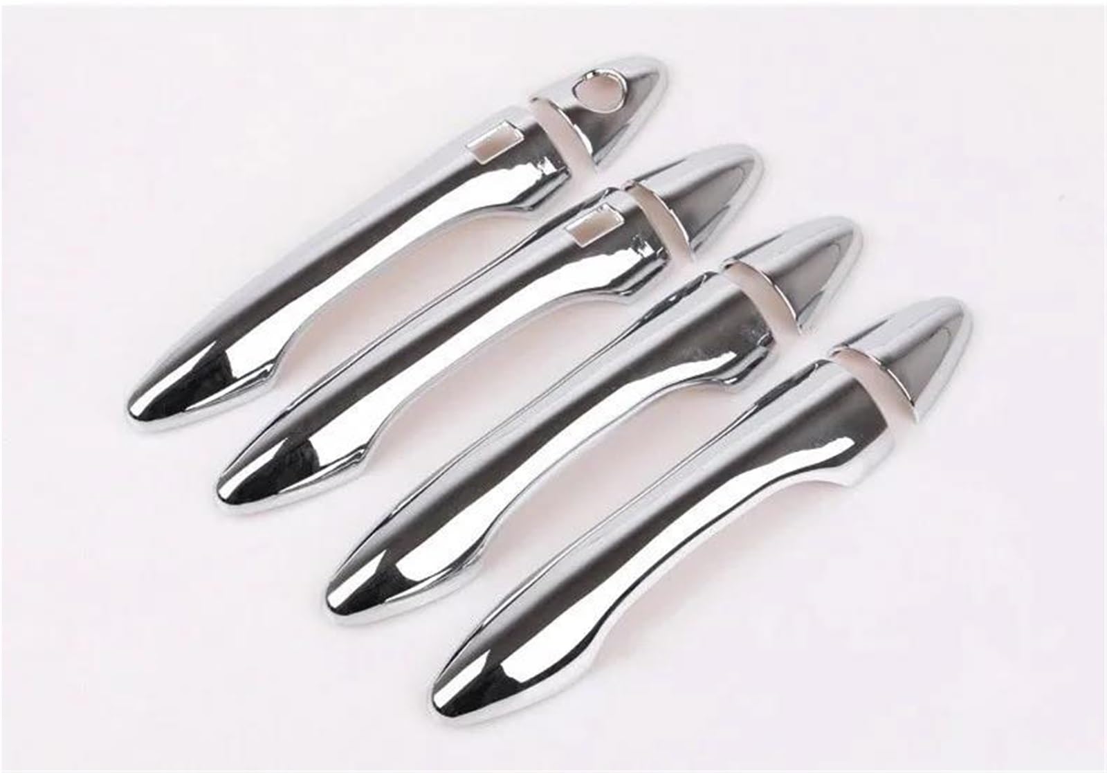 NMJLQW Exterior Decoration Chrome Car Door Handle Cover Trim with Smart Keyholes for Hyundai for IX35 for Tucson 2009-2014
