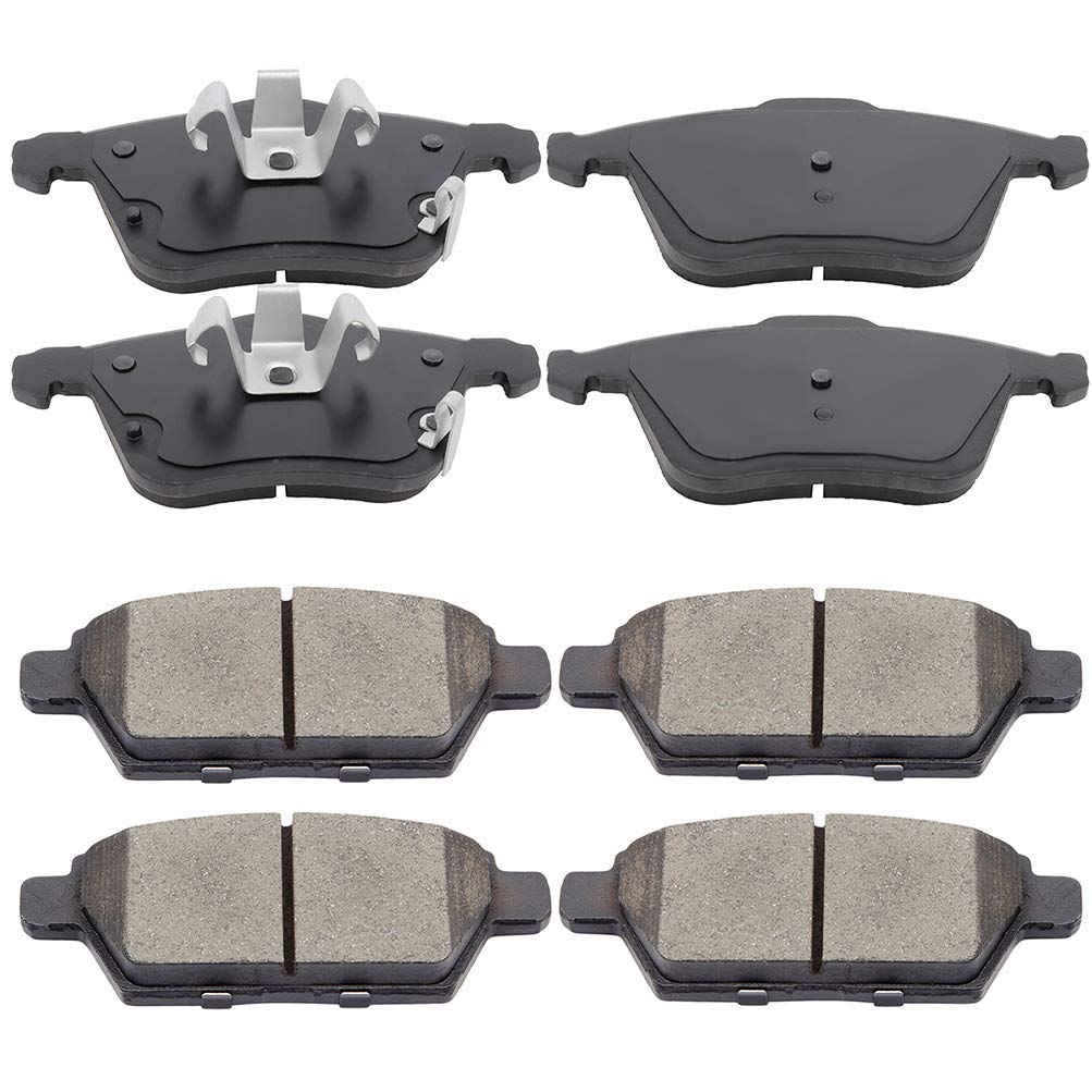 cciyu D1186 D1161 Front &amp; Rear Professional Ceramic Brake Pads Set fit For 2006-2007 For Mazda 6