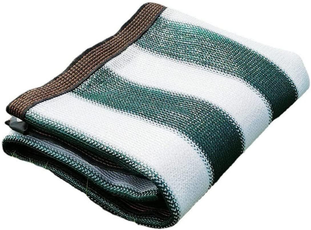Top hacker Outdoor Shade Cloth 85% Sunscreen Shade Net Green White Stripe, Shade Curtains for Courtyard Greenhouse Carport Terrace Sunshade (Size : 1X4M)