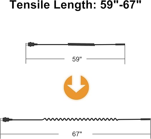 Miniatura 3 de Hommoat Mando a distancia de mano para silla elevadora eléctrica y reclinable eléctrico, reemplazo de teléfono remoto con 5 pines, 2 botones