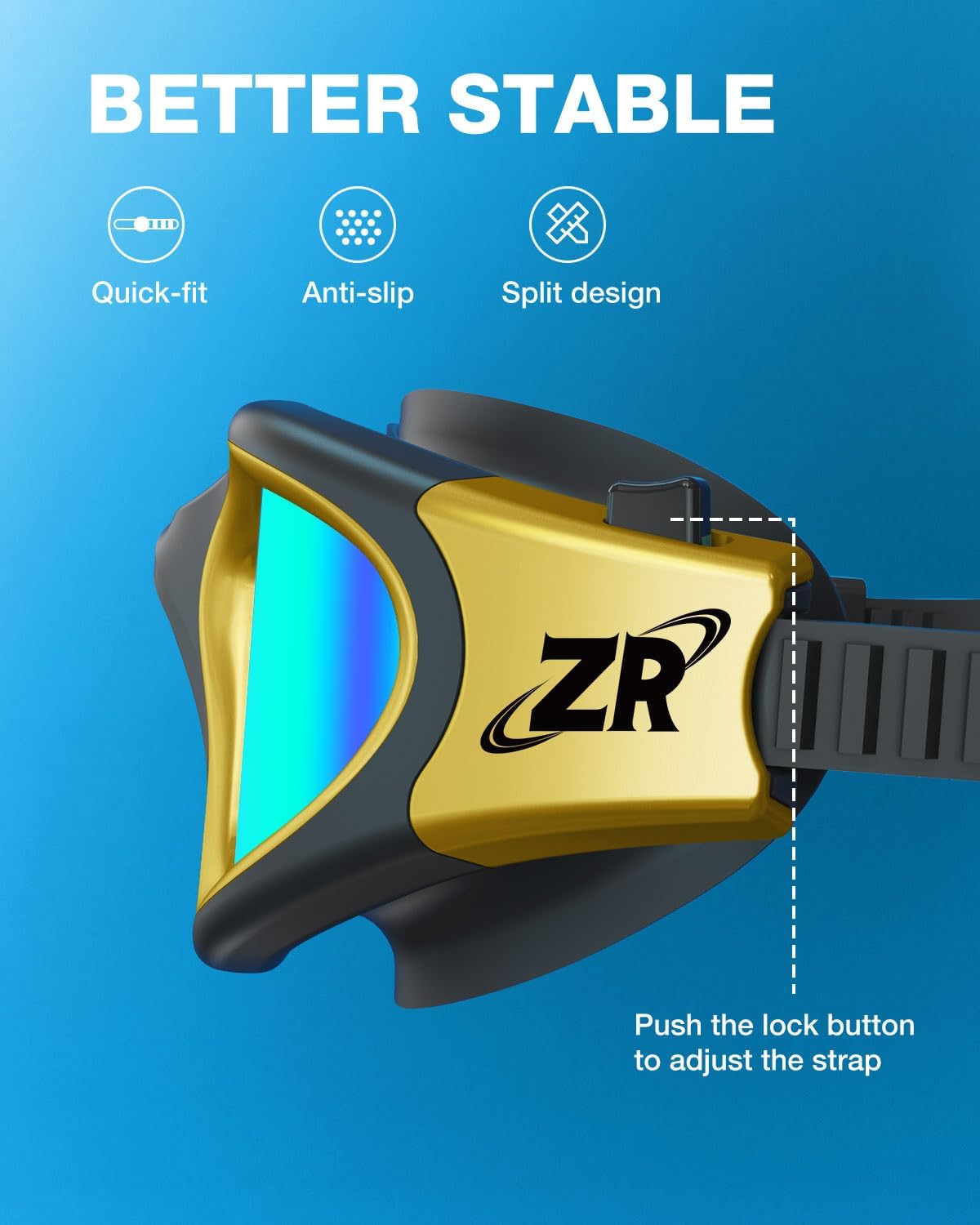 ZIONOR Swim Goggles, G1 MAX Polarized Anti-Fog Swimming Goggles for Men Women - Image 5