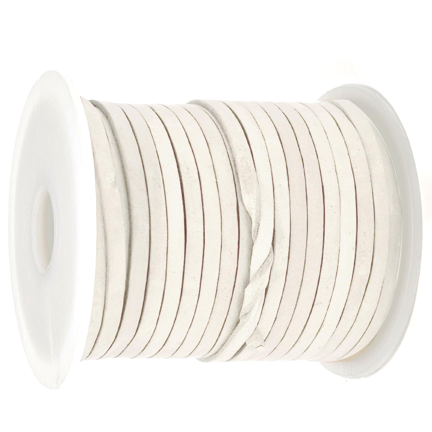 Cordon De Cuir Plat Carré 3mm X 2mm Noir 10m - Cuir Véritable Tannage Végétal