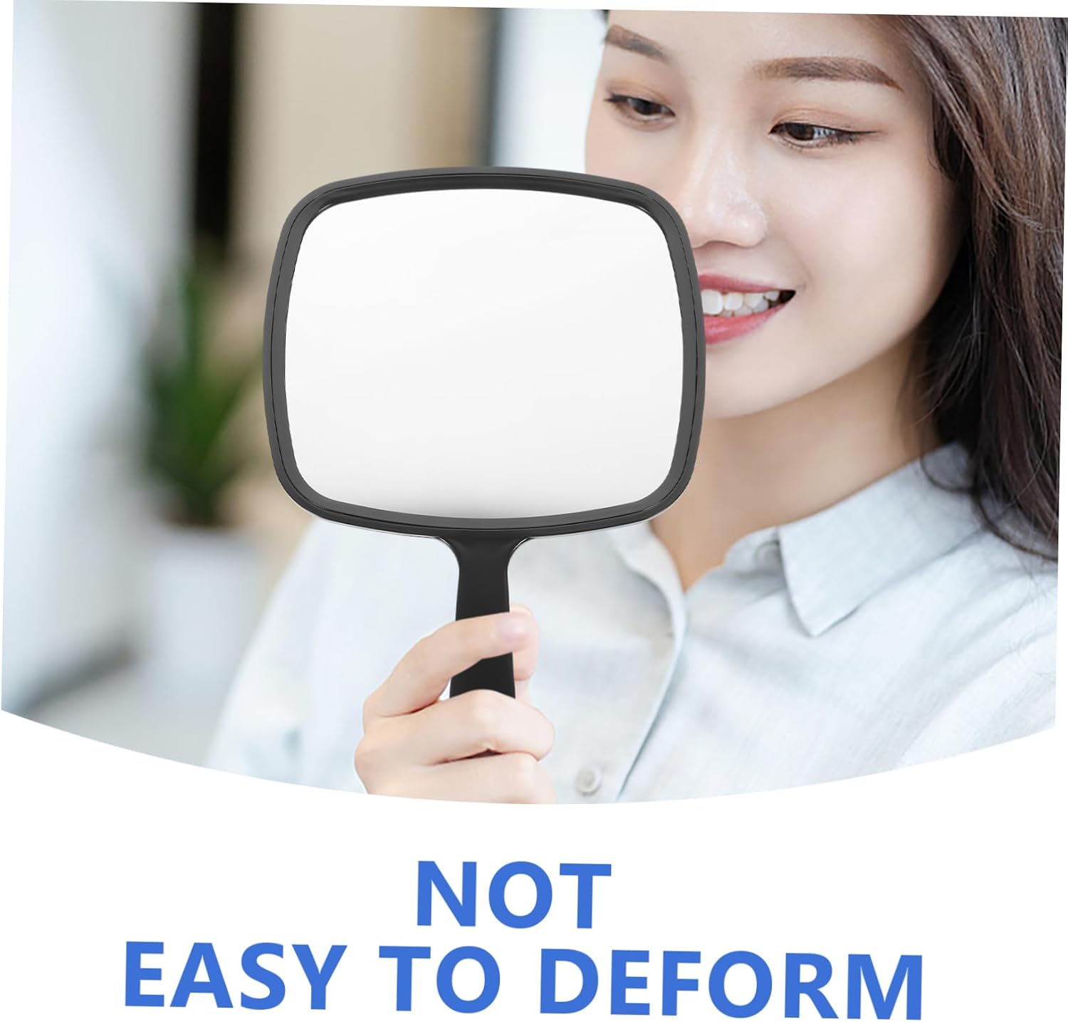 Handheld Makeup Mirror with Handle Portable Vintage Design Lightweight and Compact Travel Vanity Mirror for Makeup Application Bedroom Bathroom Office and More image 4