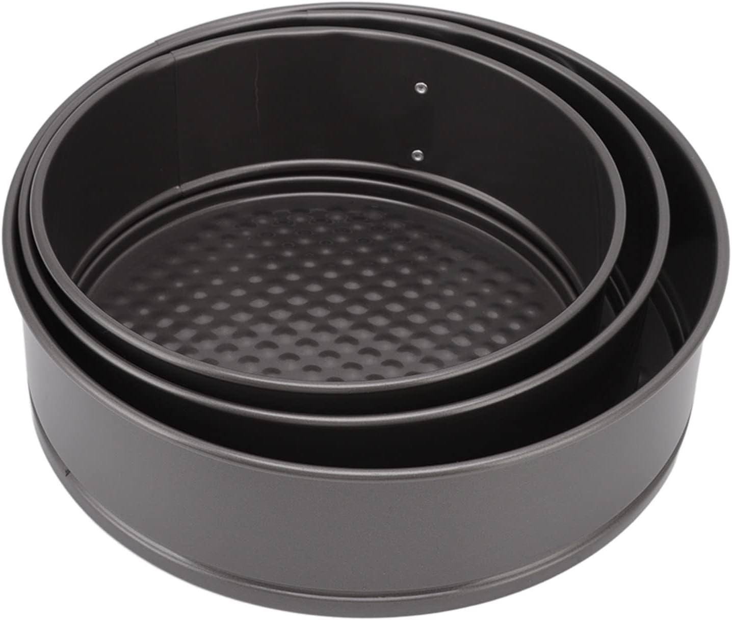 3Pcs Cake Pan Set, Round Springform Pans with Removable Bottom 22/24 / 26, Non Stick Coating, Baking Tool for Cheesecake and Pizza - Easy Release, Durable Construction, Perfect (24/26/28)