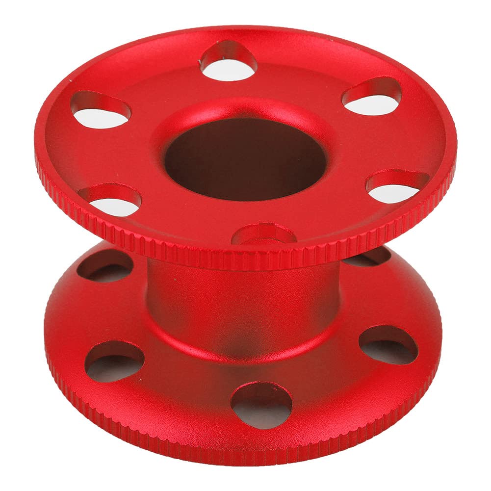VGEBY Carrete de Dedo de Buceo, Carrete de Buceo de Aleación de Aluminio, Aleación de Aluminio Duradera, Carrete de Dedo de Buceo, Carrete de Buceo, Accesorio de Esnórquel Submarino
