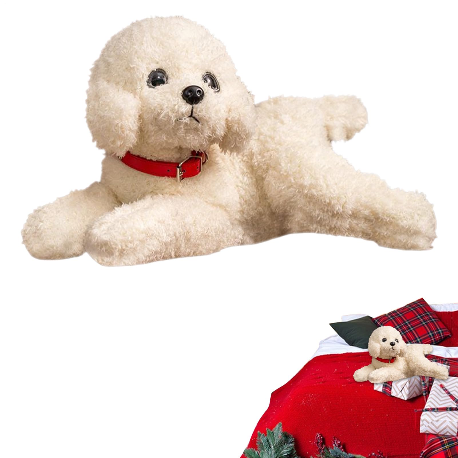 Chien en peluche doux grand chiot doudou 48 cm - 8