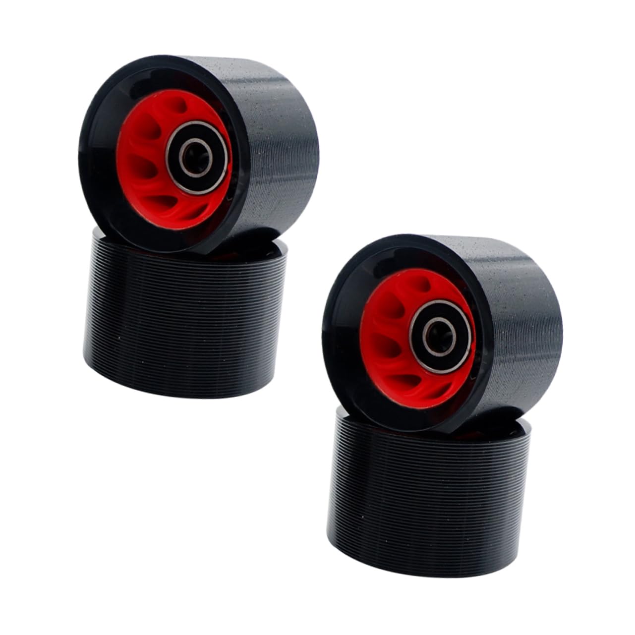 BCOATH 1 Set Double Row Roller Skate Wheels 95a Hardness Inlineinline Wheels for Skating