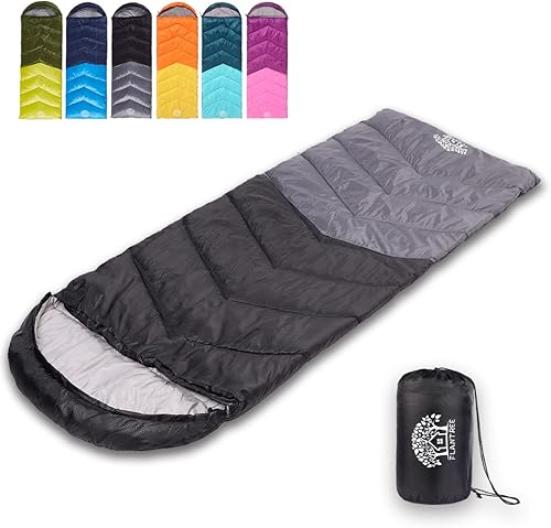 Sleeping Bag 4 Seasons Adults & Kids for Camping Hiking Trips Warm Cool Weather,Lightweight and Waterproof with Compression Bag,Indoors Outdoors