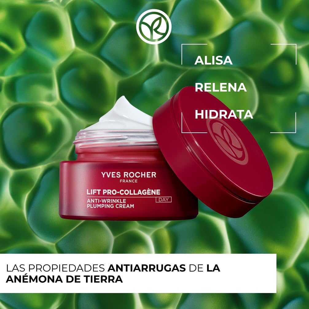 Yves Rocher LIFT PRO-COLLAGÈNE Set Antiarrugas Completo Día y Noche + Sérum – Efecto Volumen y Firmeza – Colágeno Vegetal y Ácido Hialurónico – Todo Tipo de Piel