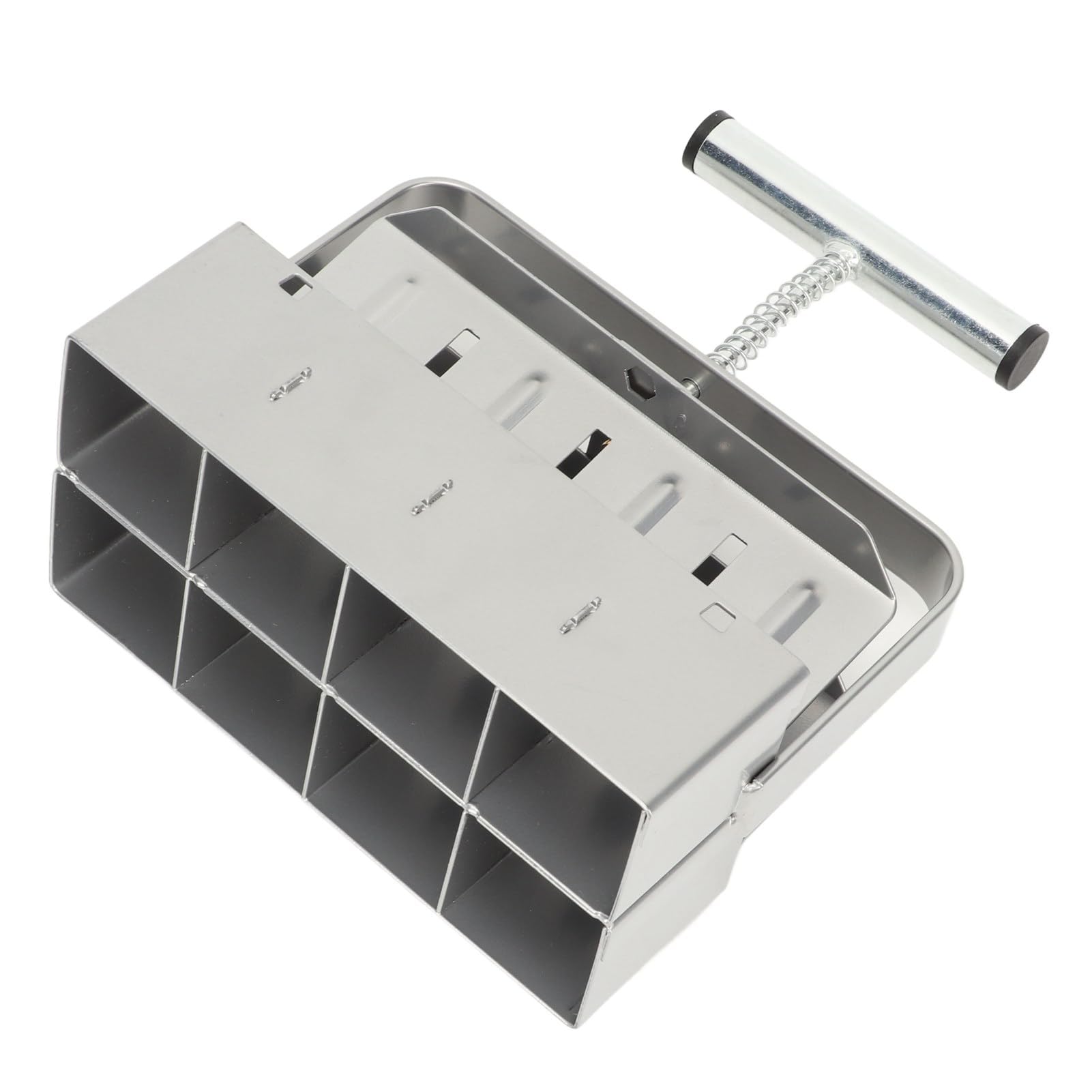 Omabeta Bloqueador de Suelo Manual de 8 Celdas, Herramienta Duradera para Inicio y Germinación de Semillas, Ideal para Jardineros, Hierro Galvanizado