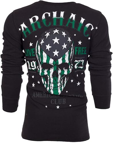 Miniatura 3 de Archaic by Affliction - Camisa térmica para hombre, color negro