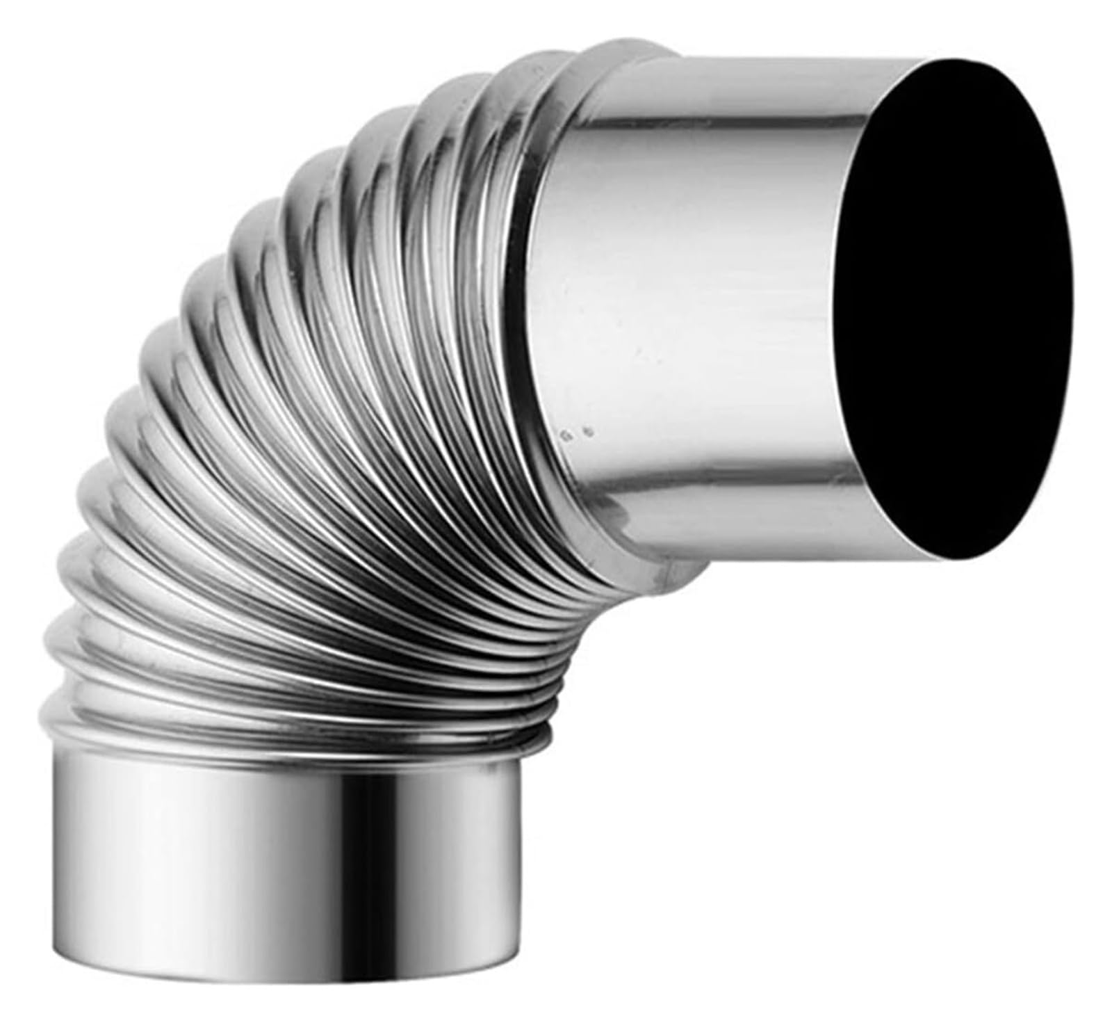 Tubo a gomito for canna fumaria da 90 gradi in acciaio inossidabile