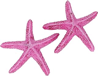 2 Pçs Estrelas Do Mar Para Decorações De Decoração Artificial Decoração De Tanque De Conchas Costeiras Decoração De Mesa De Aquário De Praia Em Miniatura De Mar Ornamento De