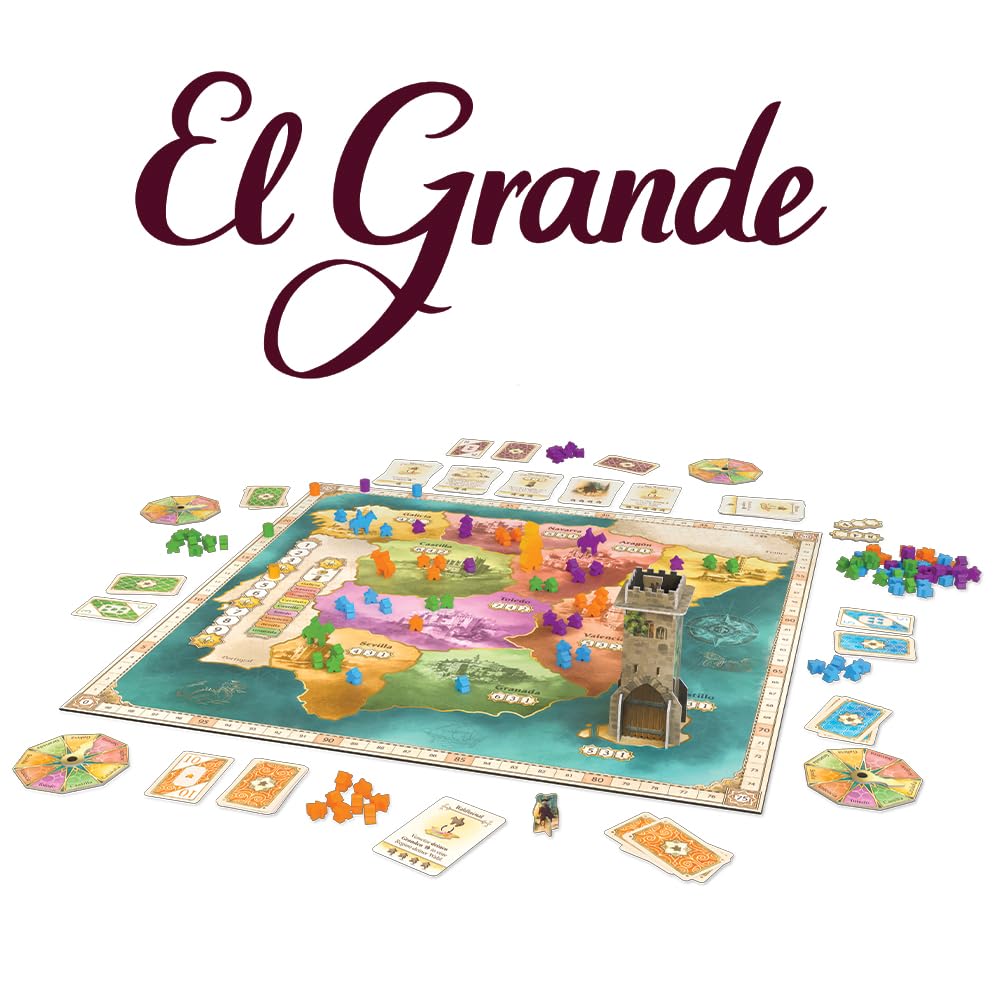 Giochi Uniti - El Grande, Nuova Edizione, Gioco da tavolo, 2-5 Giocatori, 12+ Anni, Edizione italiana, GU773