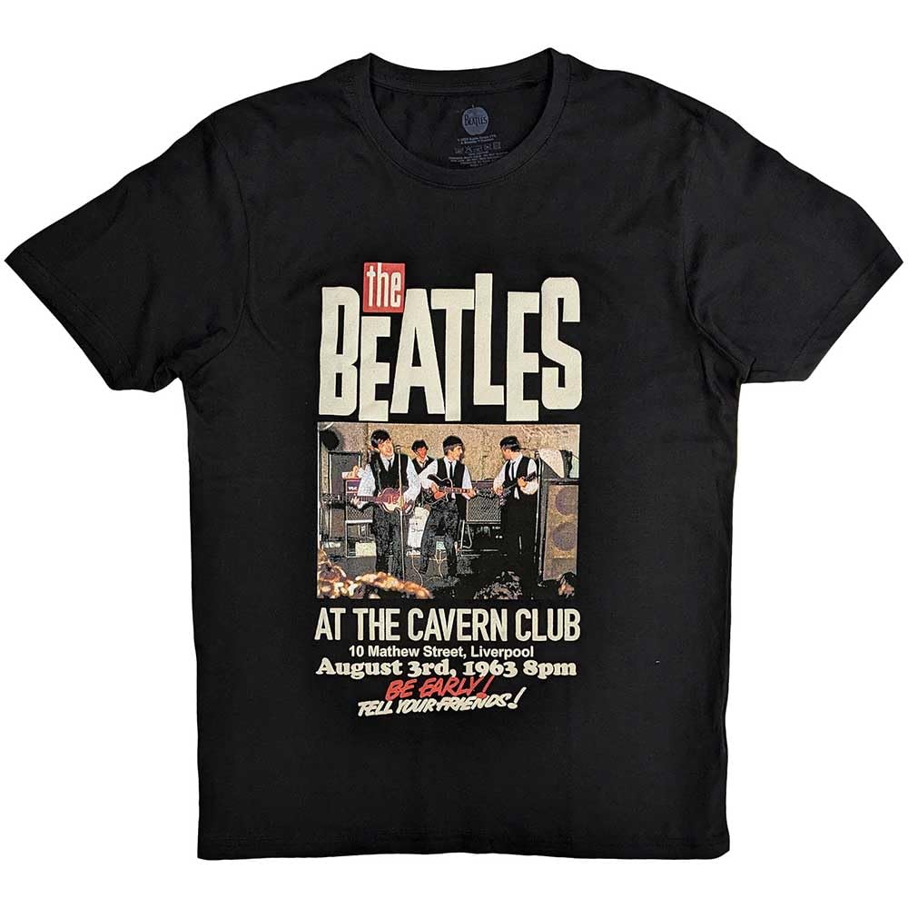 Paradiso Clothing Unisex Black The Beatles Cavern Club Live 63 T Shirt - Xxl