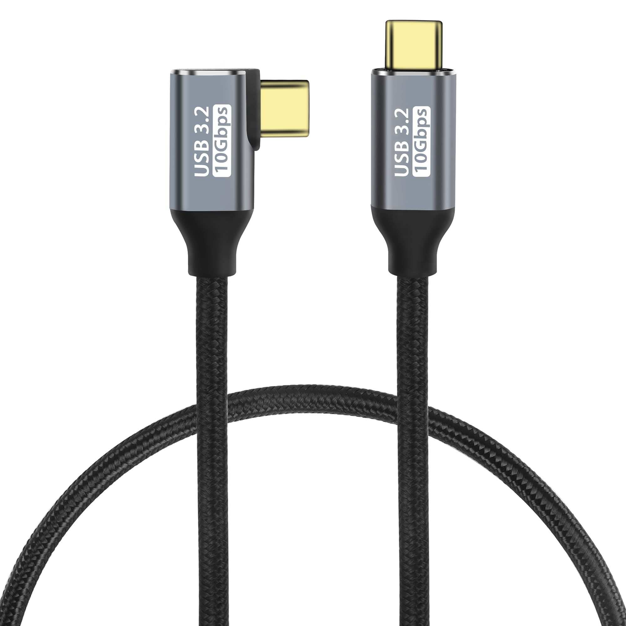USB-C Kabel 90 Grad Winkel – 100W, 10 Gbps, 0,5 Meter, Für Laptop, Samsung, IPhone 15 & Mehr