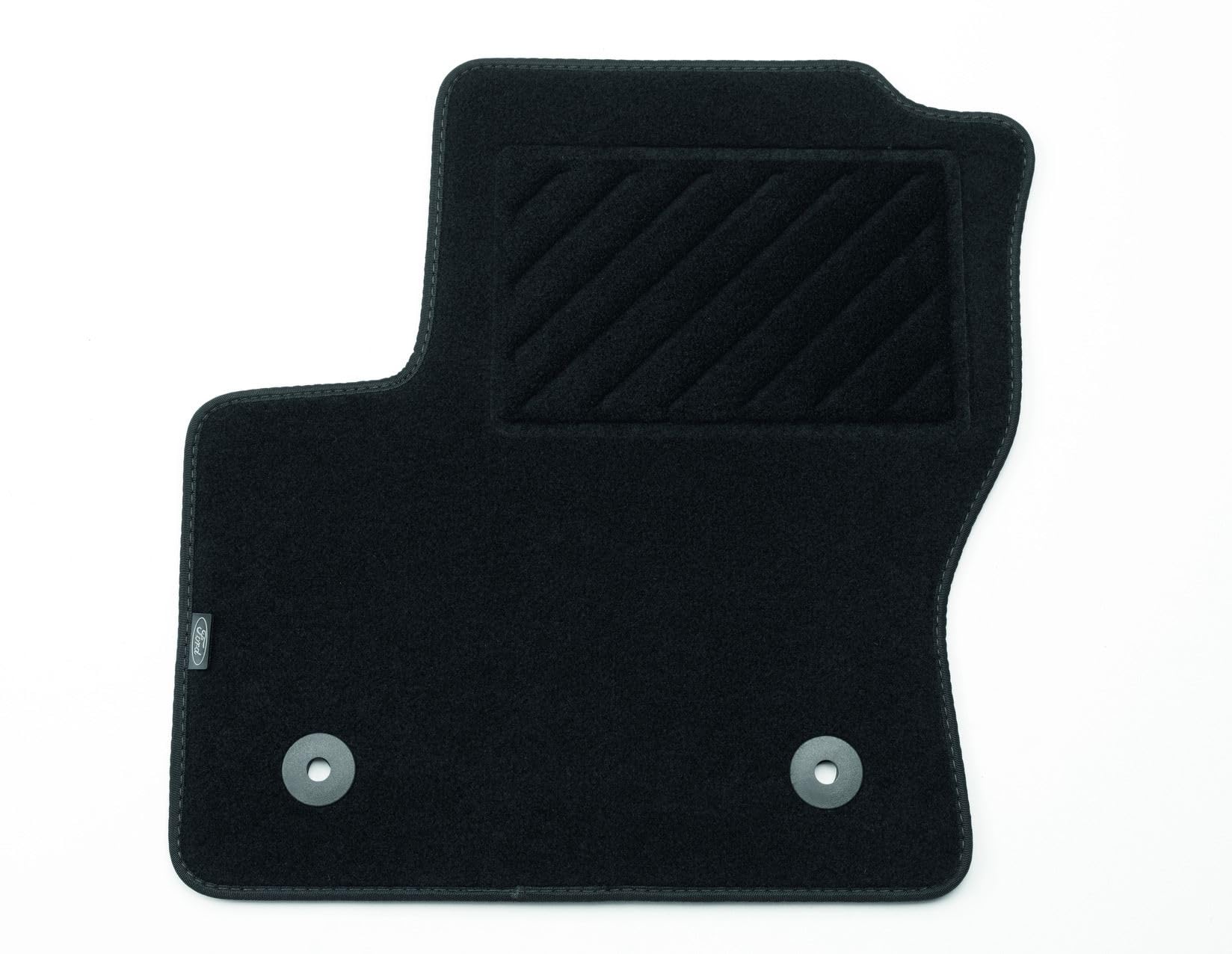 Original Ford C-MAX Alfombrillas de moqueta Delanteras, en Color Negro 1765398