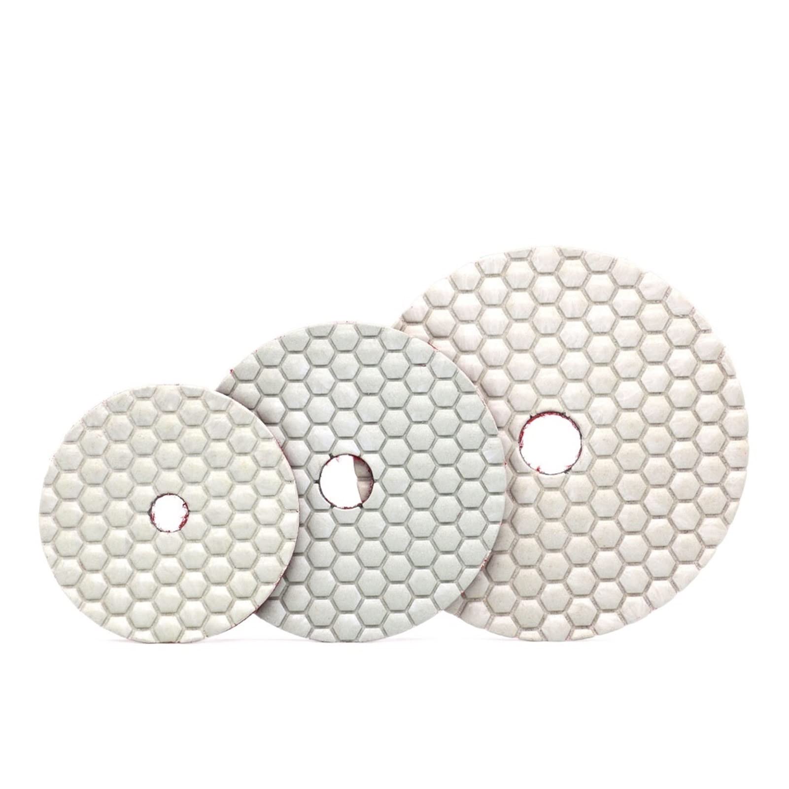 CAREG Rueda de pulido seco de disco de diamante de 3/4/5 pulgadas con lijado de hormigón de piedra de piedra de molinillo de mármol 80/100/125 mm Durable ( Size : 100 , Color : 10 PCS_4 INCHES )