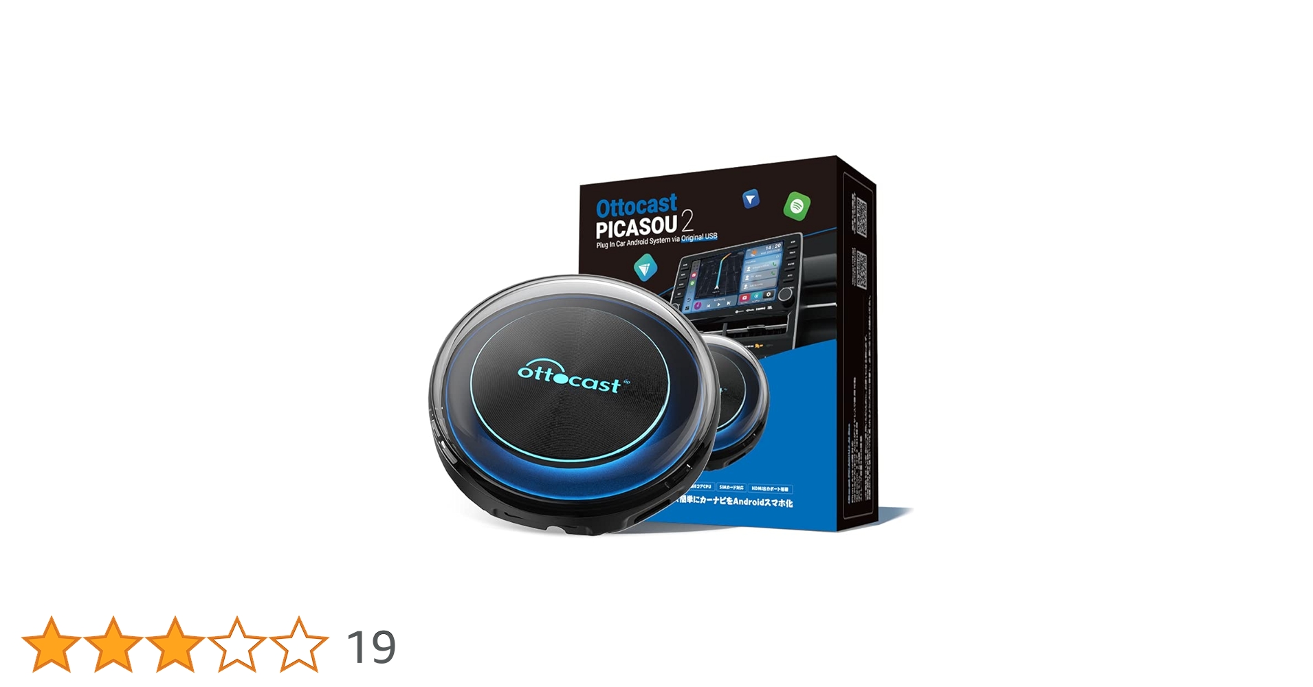 OTTOCAST PICASOU 2 CarPlay AI Box Stream Video, 2023 Newest