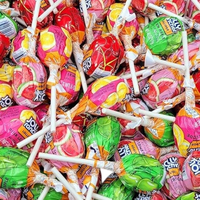 J0lly Ranchrs Lollipops-1.5 lbs Assorted Flavors Green Apple, Cherry, Watermelon and Pink Lemonade - Individually Wrapped Candy for Parties, Events, and Candy Buffets(24 oz)