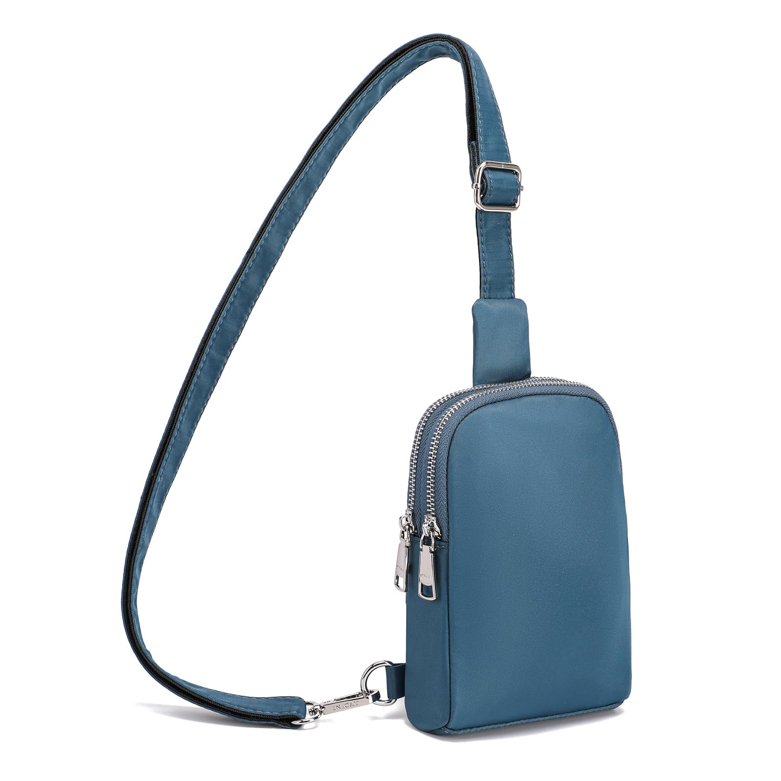 INICAT Travel Small Sling Bag Leather Crossbody Bags for Women Fanny Packs Cross Body Bag for Woman Cross Body Purses