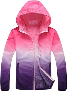 Chubasquero para mujer y hombre, color liso, ligero, de gran tamaño, con capucha, impermeable, a prueba de viento, suelto, para mujer, con manguito raglán, chaqueta de verano