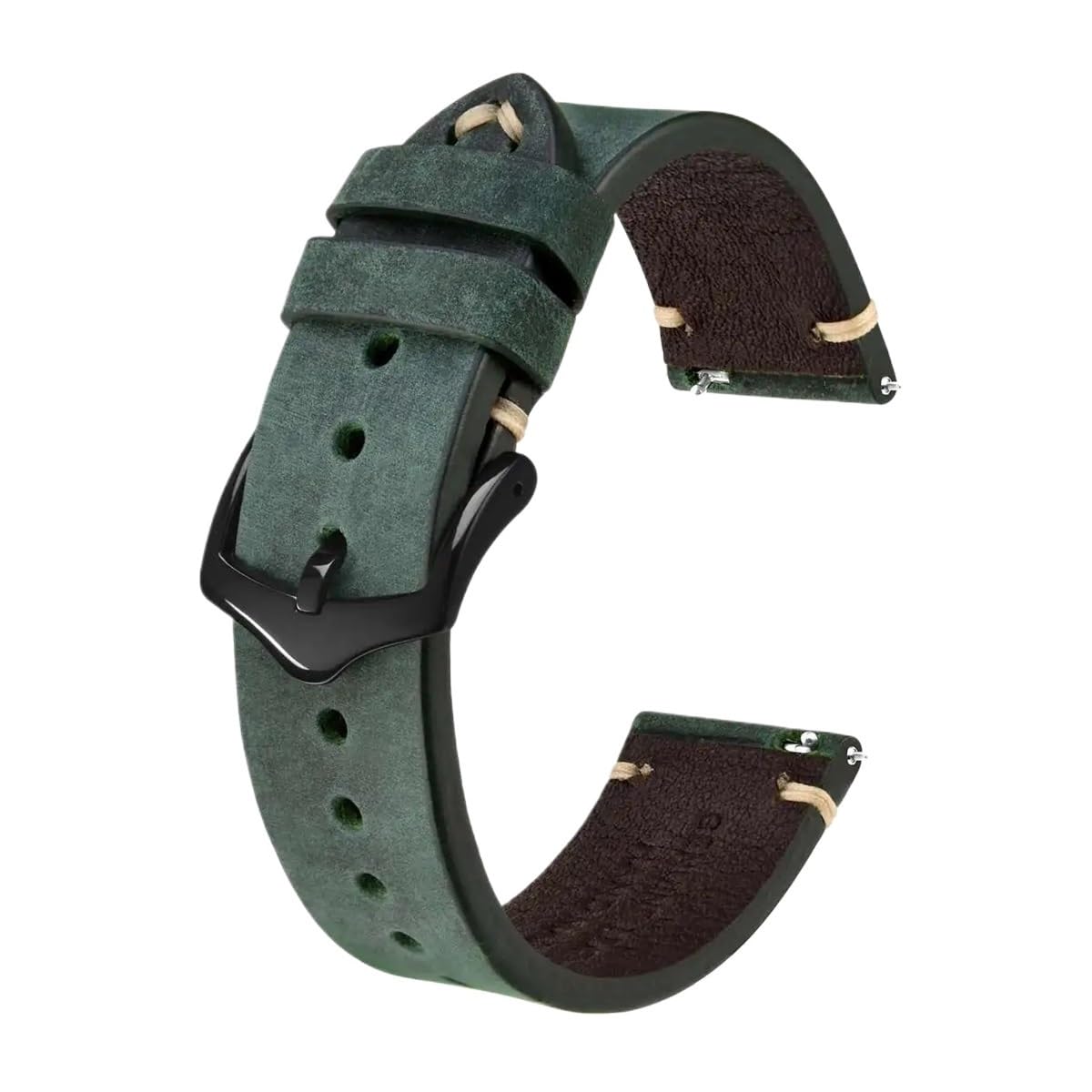 Crazy Horse Leder Echtes Rindsleder Uhrenarmband 20mm 21mm 22mm 23mm 24mm Armband für Herren Armband