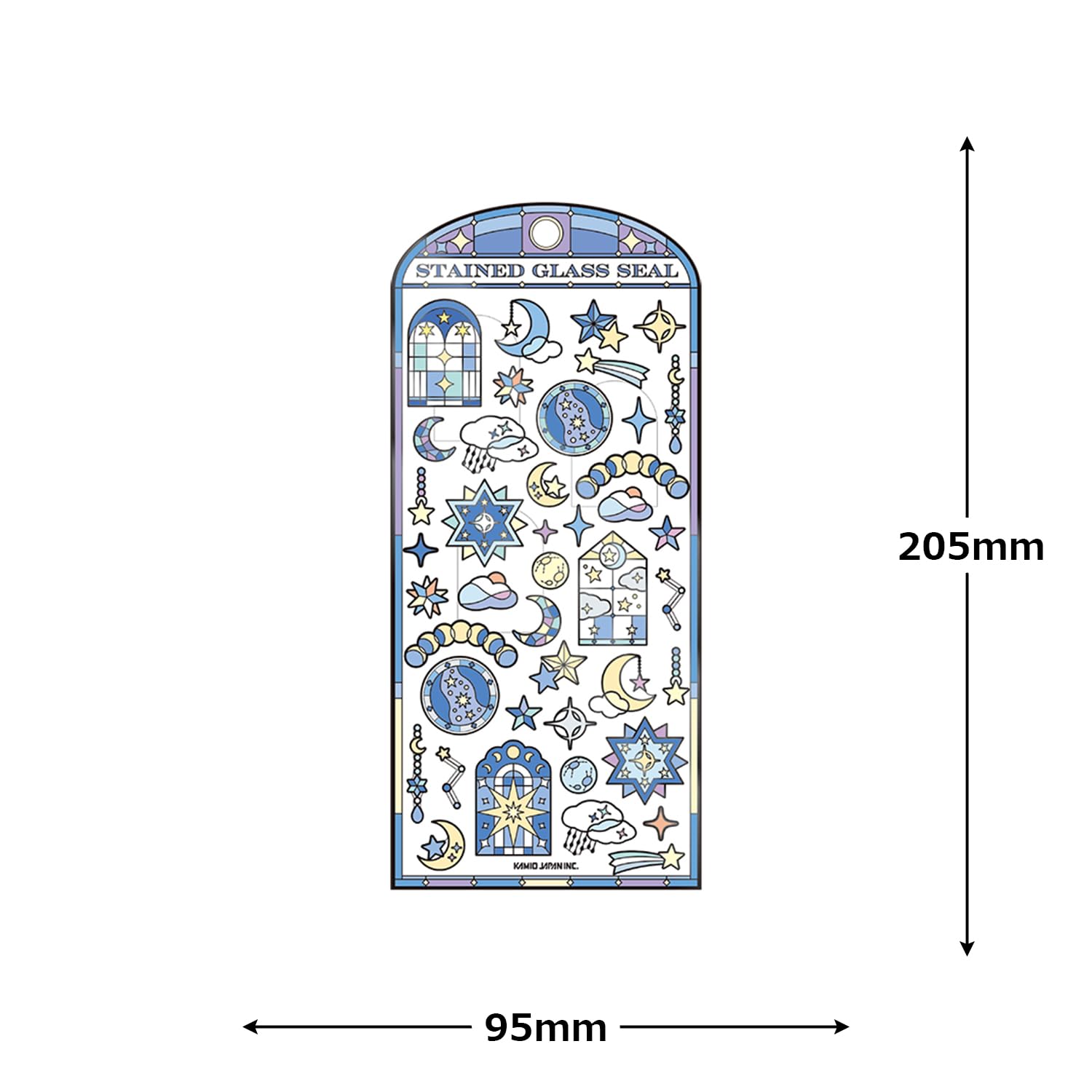 【7/10発送期限】(応レリピ様)(名✖️2✖️2厚紙装飾あり)らいページ Amazon | カミオジャパン シール ステンドグラスシール ホシゾラ