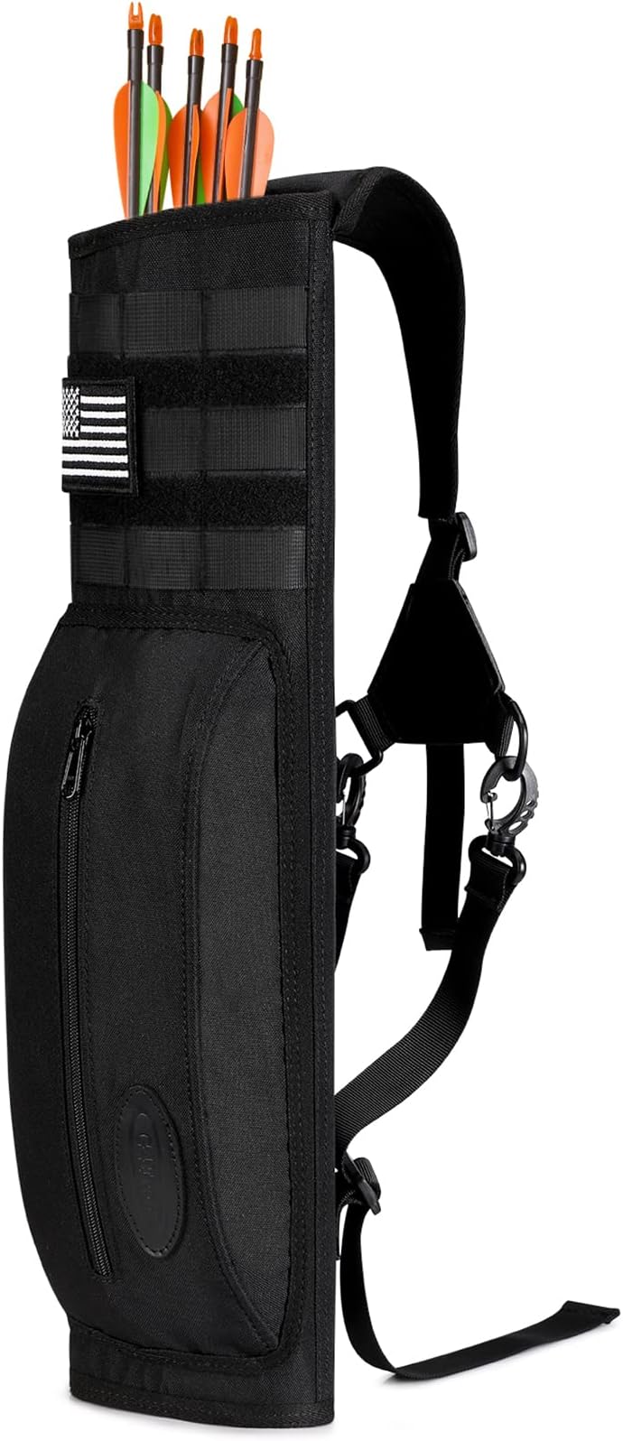 G4Free Archery Deluxe Canvas Back Arrow Quiver Hunting Target Arrow Quiver