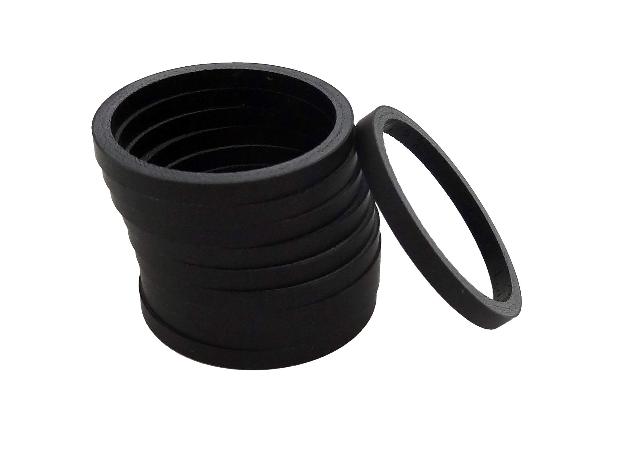 Deda Elementi Carbon Fibre 1 1/8" Headset Spacer, Black, 3mm (Pack of 10)