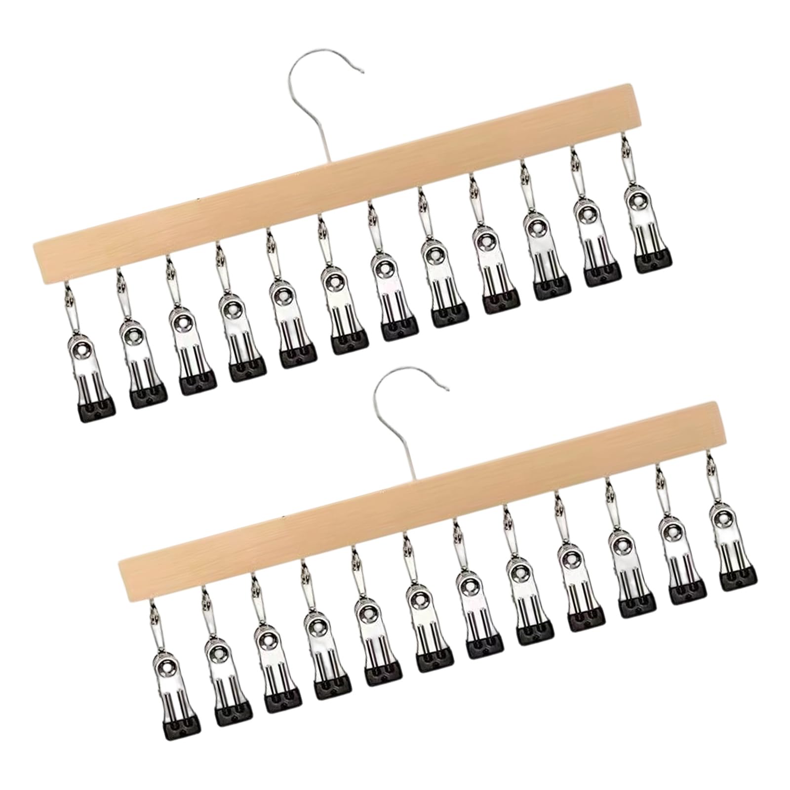 Zxfdsfdbnm Multipurpose Wood Hanging Clip Holder for Caps Underwear and Sock Organization Closet Planner