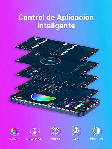 Miniatura 3 de Retroiluminación para TV, luces LED de 13.1 pies para TV de 32-65 pulgadas, luces LED RGB para TV en la parte trasera, sincronización de música