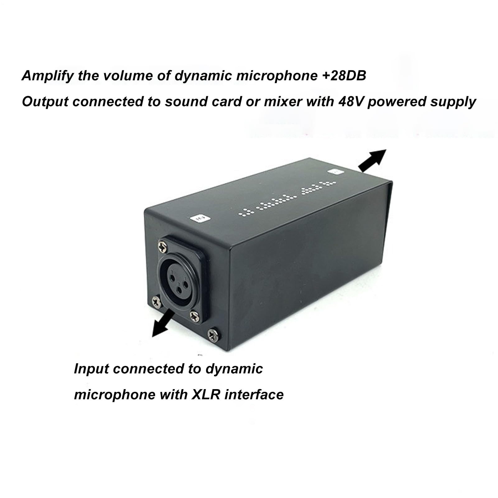 Audio Signal Preamplifier - Active Booster Device, Lossless Sound Amplifier Unit, Noise Reduction Processor | Podcast Vocal Recording Streaming Setup, Studio Broadcast Voice Enhancement Equ
