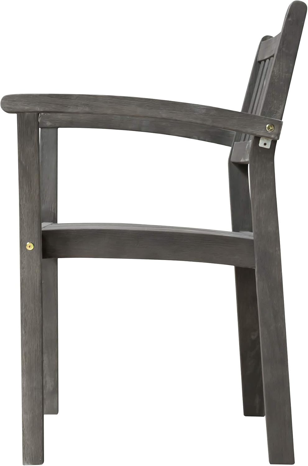 GOWE Renaissance Outdoor Patio Hand-Scraped Wood Stacking Armchair (Set of 2)