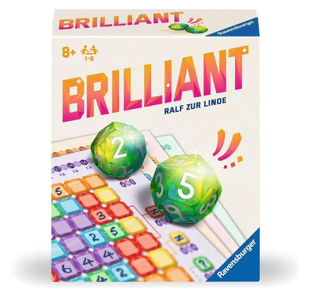 Ravensburger Brilliant Board Game & Board Game from 8 Years, Blue and White, 1.81 x 4.49 x 5.28 inches (4.6 x 11.4 x 13.4 cm)